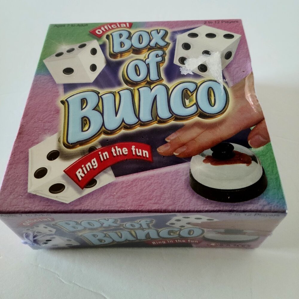 THE OFFICIAL BOX OF BUNCO RING GAME IN THE FUN OF WINNING MOVES
